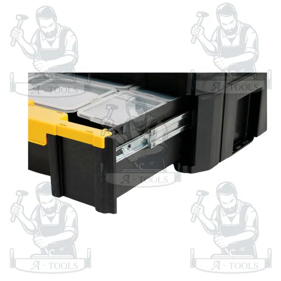 DEWALT กล่องเครื่องมือช่าง แบบลิ้นชัก TSTAK รุ่น DWST1-70705 สามารถวางซ้อนกับกล่อง TSTAKได้ **ส่งเร็ว ของแท้100%** 4