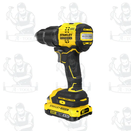 STANLEY รุ่น SBD716D2T-B1 สว่านกระแทกไร้สายไร้แปรงถ่าน V20 มาพร้อมพร้อมแบตเตอรี่ 2AH 2ก้อน และแท่นชาร์จ สินค้า 3