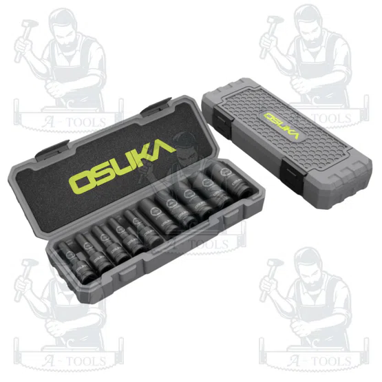 OSUKA ชุดลูกบล็อกกระแทกยาว 1/2" รุ่น OSAF3211 (10ลูก/ชุด) ผิวเคลือบ ฟอสเฟตสีดำ สินค้า 4