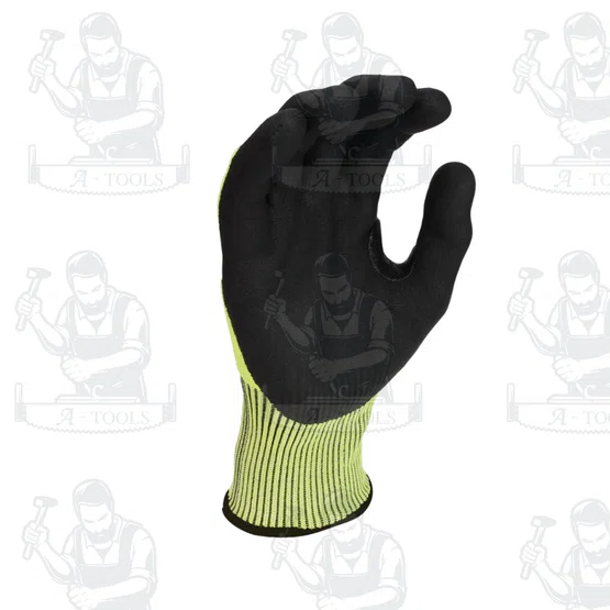 DEWALT ถุงมือกันบาด แบบเรืองแสง ไซส์ M รุ่น DPG855M ไซส์ L รุ่น DPG855L ทนน้ำมันและน้ำ ระบายอากาศได้ดีและทนทาน 3