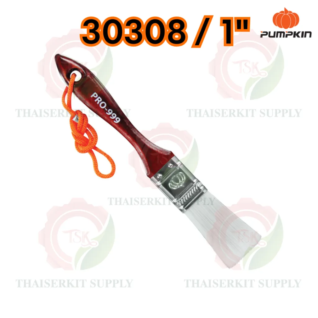 PUMPKIN แปรงทาสี ด้ามไม้ รุ่นขนละเอียดPRO-999 30308 1″ /30309 1.5″ /30310 2″ /30311 2.5″ /30312 3″ /30313 4" **ส่งเร็ว** 14