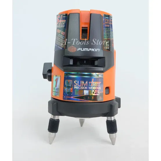 PUMPKIN เครื่องวัดระดับ เลเซอร์ พัมคิน รุ่น PTT-H-LSR5L /28269 + ขาตั้ง เลเซอร์ปรับระดับ 5เส้น แสงสีแดง 4