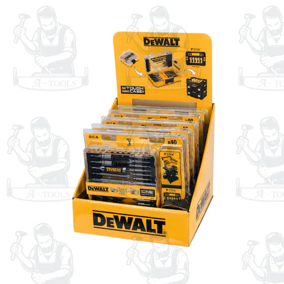 DEWALT ชุดดอกไขควง รุ่น DT70702-QZ (ชุด 40 ชิ้น) แข็งแกร่งทนทาน รองรับแรงบิดขณะหมุนเกลียวขันสกรู และนอตได้ดี พร้อมส่ง 3