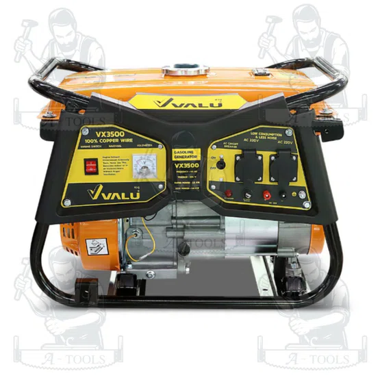 VALU  เครื่องปั่นไฟ เบนซิน รุ่น VX3500 เครื่องยนต์ 6.5 แรงม้า กำลังไฟ 2.8 กิโลวัตต์ ของแท้100% สินค้าพร้อมส่ง 3