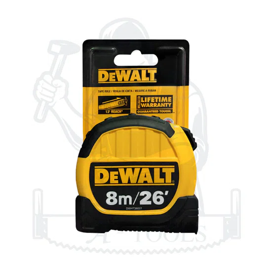 DEWALT รุ่น DWHT36027-0 ตลับเมตร 8 เมตร พกง่าย คุณภาพดี น้ำหนักเบา แข็งแรง ทน ใช้งานง่าย 5