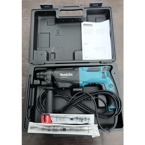 MAKITA สว่านโรตารี่ 3ระบบ มากีต้า รุ่น M8701B SDS-Plus 26mm. 800W สว่านเจาะปูน สกัดได้ แถมดอกสว่าน+ดอกสกัด M8701B26 4