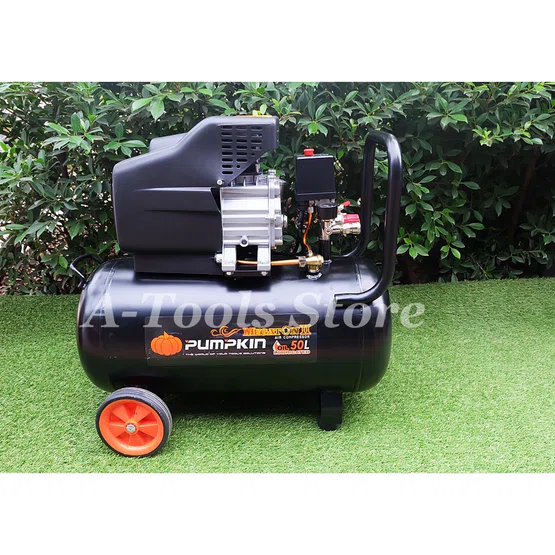 PUMPKIN ปั๊มลม โรตารี่ 50ลิตร พัมคิน MEGATON 3.0HP รุ่น 31548 / PTT-M3HP50 รับประกัน12เดือน 2