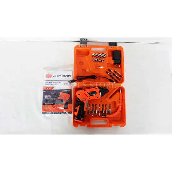 PUMPKIN ไขควง ไร้สาย พัมคิน รุ่น 50331 / J-4D1501S45 4.0V 45ตัว/ชุด ไขควงไร้สาย สำหรับการขันและคลายสกรู 2