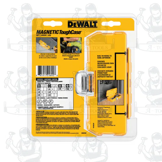 DEWALT รุ่น DWMTC15 กล่อง MAGNETIC ToughCase® พร้อมชุดดอกไขควง 15 ชิ้น กล่องแม่เหล็กแรงสูง ช่วยเพิ่มพื้นที่ในการทำงาน 5