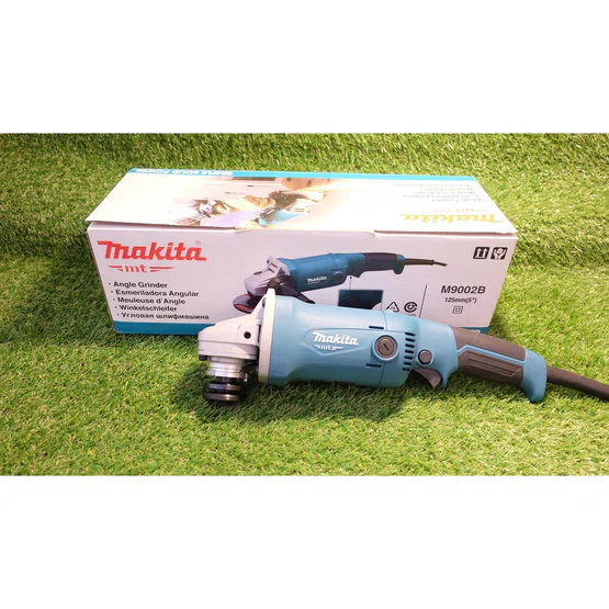 MAKITA เครื่องเจียร์ 5” มากีต้า รุ่น M9002B 5นิ้ว 11,000รอบ/นาที 1050W สวิทซ์บีบล่าง M9002 ลูกหมู หินเจียร์ (แทน MT904) 2