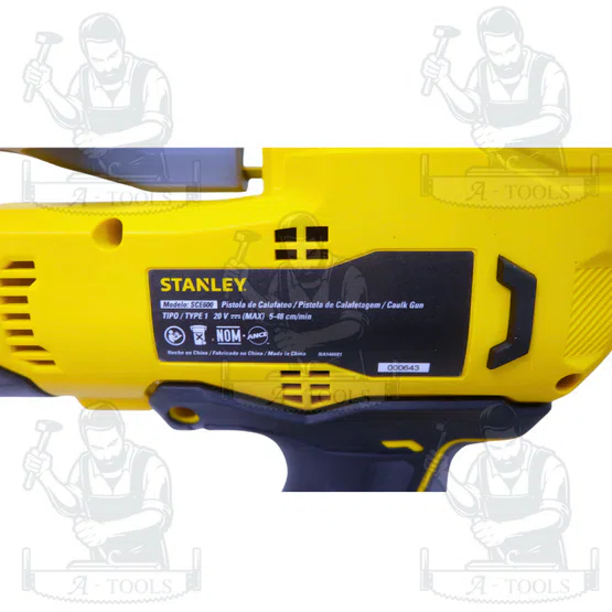 STANLEY ปืนยิงซิลิโคนไร้สาย 20 V. รุ่น SCE600B-B3 (ตัวเปล่า) หมุนได้ 360° น้ำหนักเบา 3