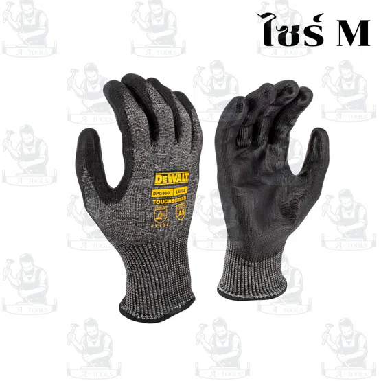 DEWALT ถุงมือ Touch Screen รุ่น DPG860 กันบาด ไซต์ M/L 2