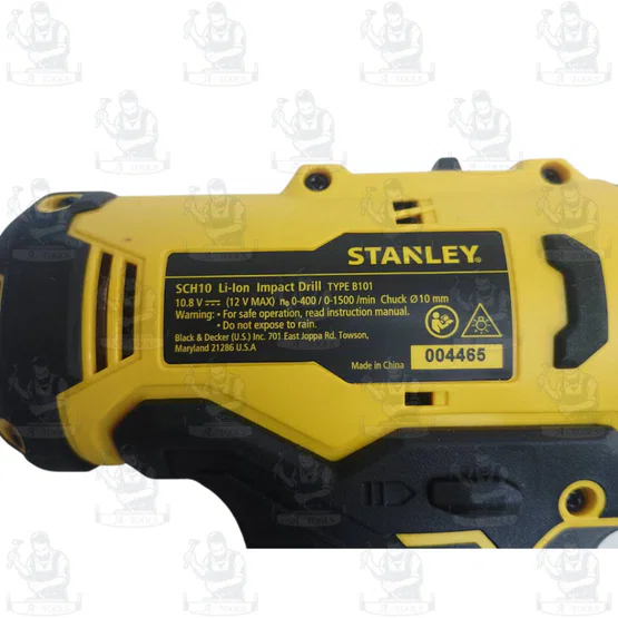 STANLEY สว่าน กระแทกไร้สาย 12V รุ่น SCH10D2K-B1 (แบต 2.0AH x2 +แท่นชาร์จ) ใช้เจาะไม้ โลหะ อิฐ ขันสกรู รายละเอียด 3