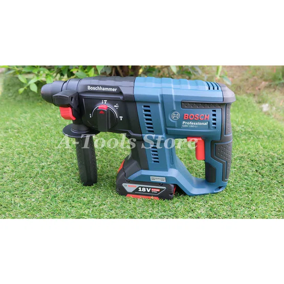 BOSCH สว่าน โรตารี่ ไร้สาย 18V บ๊อช รุ่น GBH180-LI (แบต2ก้อน+แท่นชาร์จ) GBH180LI แถมที่ดักฝุ่น+อุปกรณ์5ชิ้น 06119110K7 3