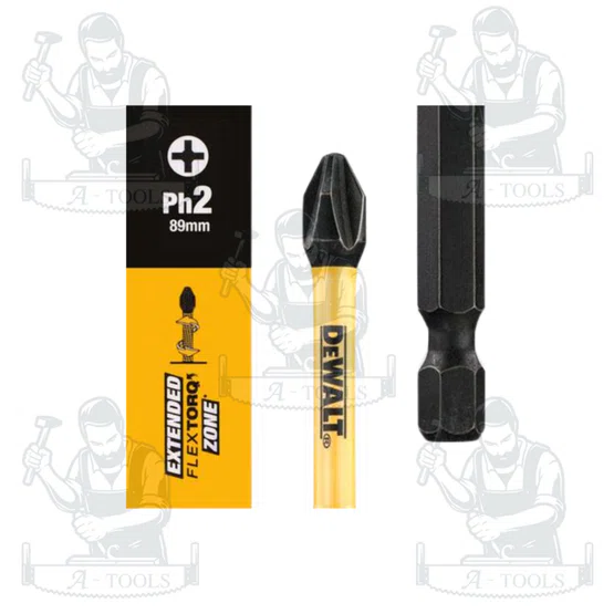 DEWALT ดอกไขควง PH2 FLEXTORQ รุ่น DT70567T-QZ ขนาด 89 มม 2 ชิ้น ของแท้ 100% พร้อมส่ง 3