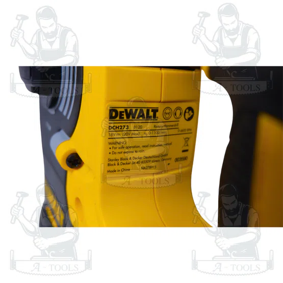 DEWALT สว่านโรตารี่ไร้สาย 26มม. 20V รุ่น DCH273P1T-B1 (แบต5.0Ah X1ก้อน+แท่นชาร์จ) **ส่งเร็ว ของแท้100%** รายละเอียด 4
