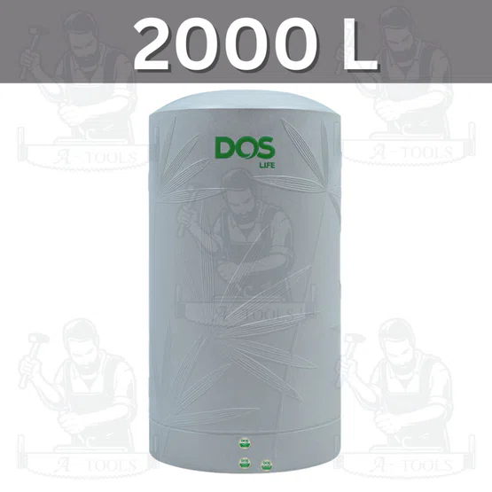 ถังเก็บน้ำ DOS Natura Silver Combac รุ่น HY-42/GC ขนาด 500 ,700 , 1000 ,1500 ,2000 Lทนทานต่อรังสี UV 6